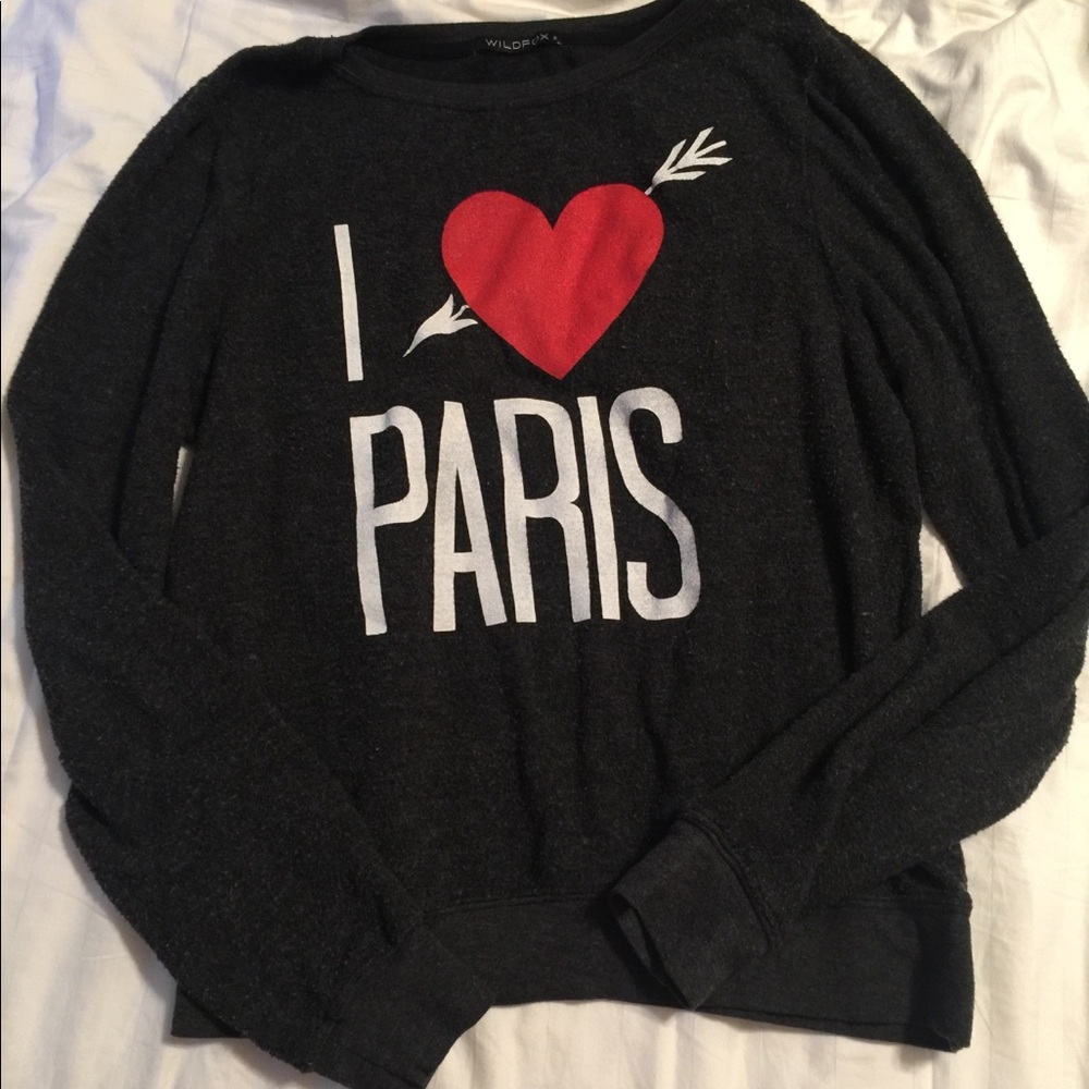 Wildfox “I ❤️ Paris” pullover
